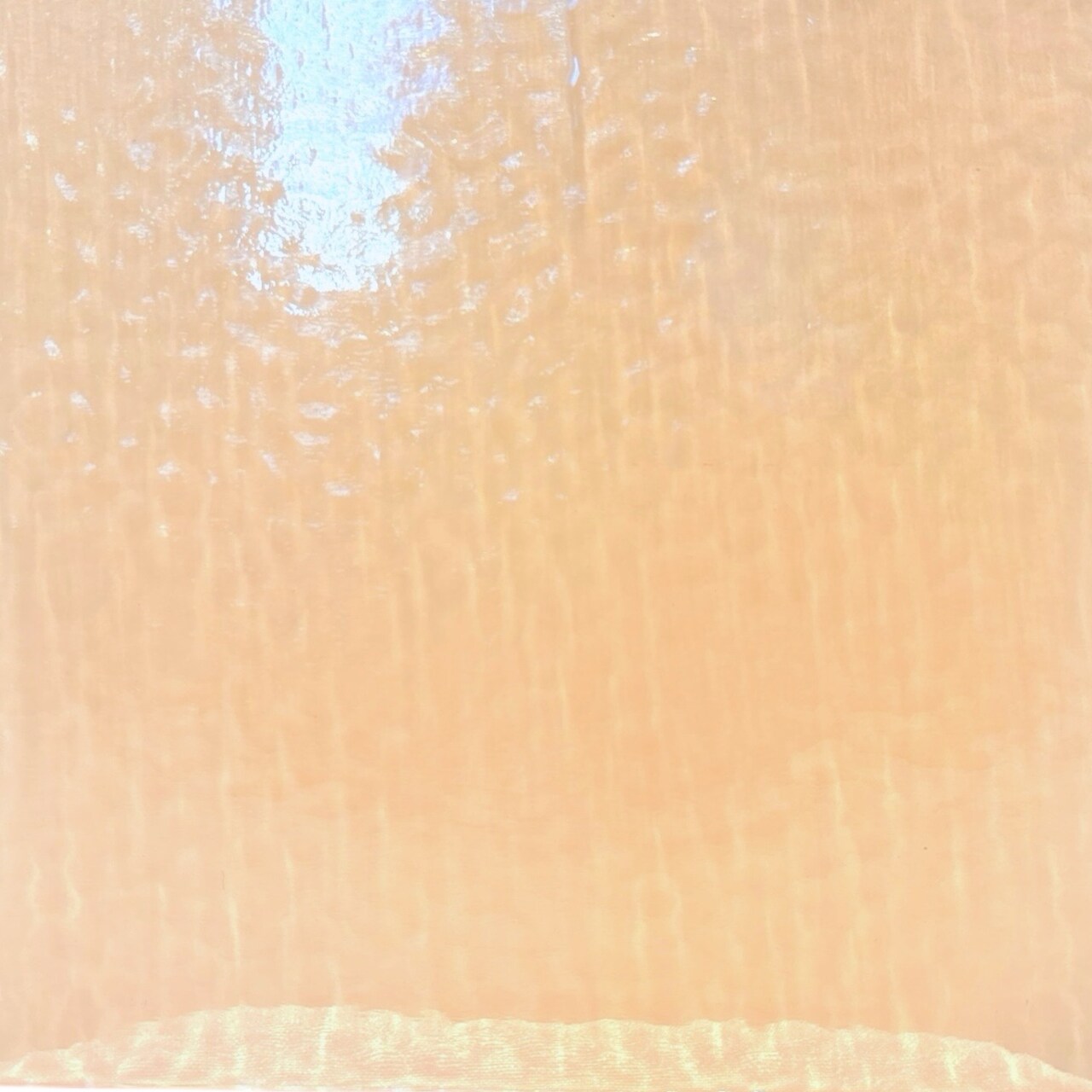 Wissmach CHAMPAGNE English Muffle Stained Glass Sheet – Vintage Ripple Textured Art Glass for Mosaics, Panels, Lamps & DIY Crafts | Hand-selected by The Little Flowers